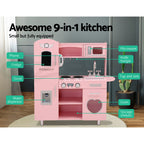 Keezi Kids Wooden Kitchen Set Pretend Play Kitchen Toys Cooking Children Girl