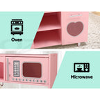 Keezi Kids Wooden Kitchen Set Pretend Play Kitchen Toys Cooking Children Girl