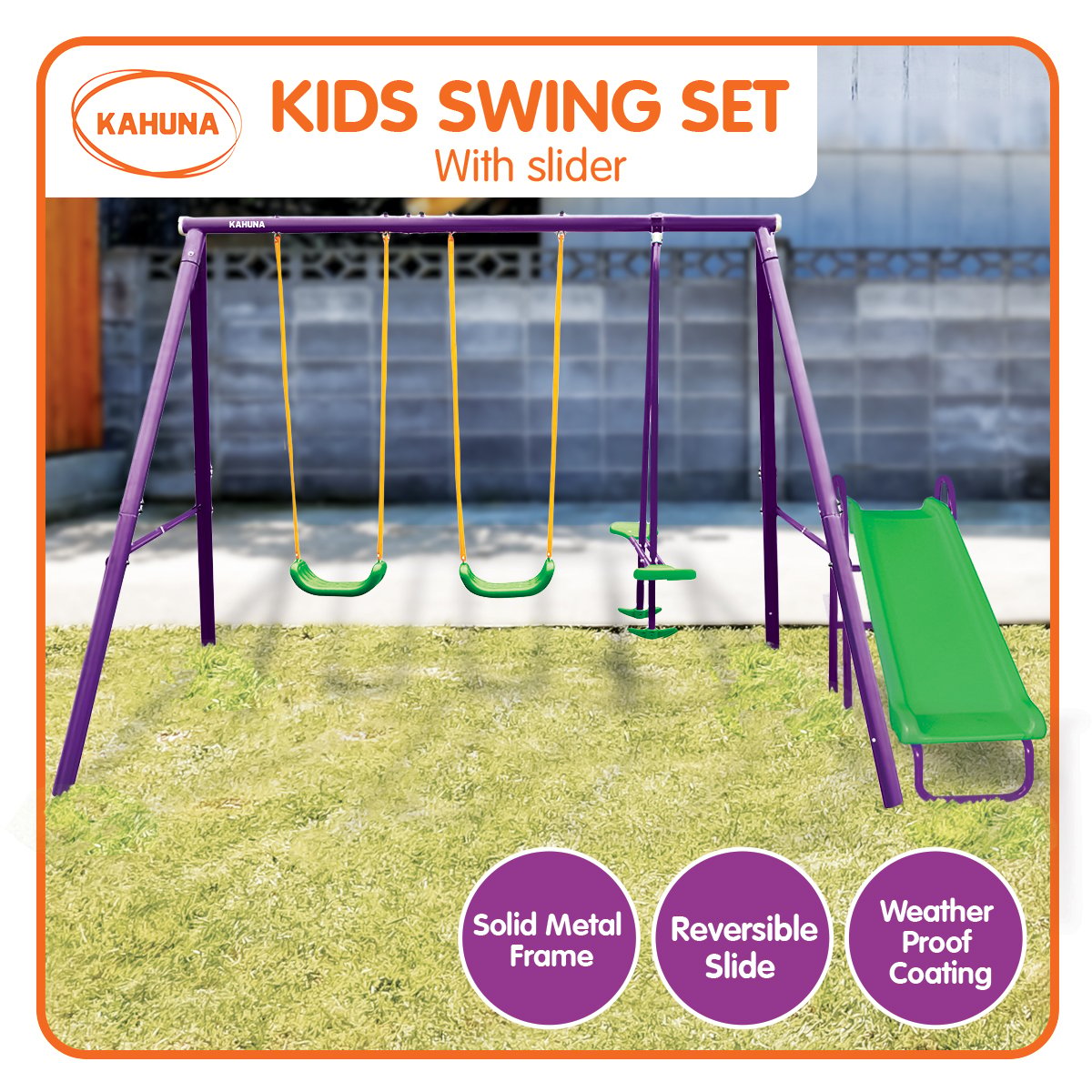 Swing Set with Slide