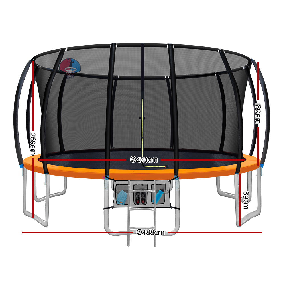 16FT Trampoline Orange