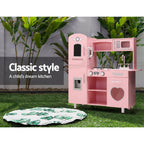 Keezi Kids Wooden Kitchen Set Pretend Play Kitchen Toys Cooking Children Girl