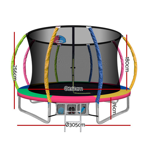 10FT Trampoline Multi Colour