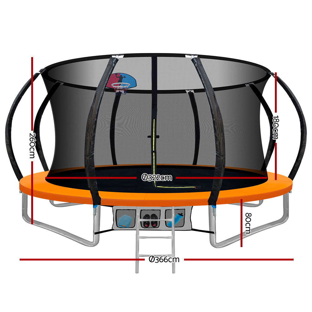 12FT Trampoline Orange