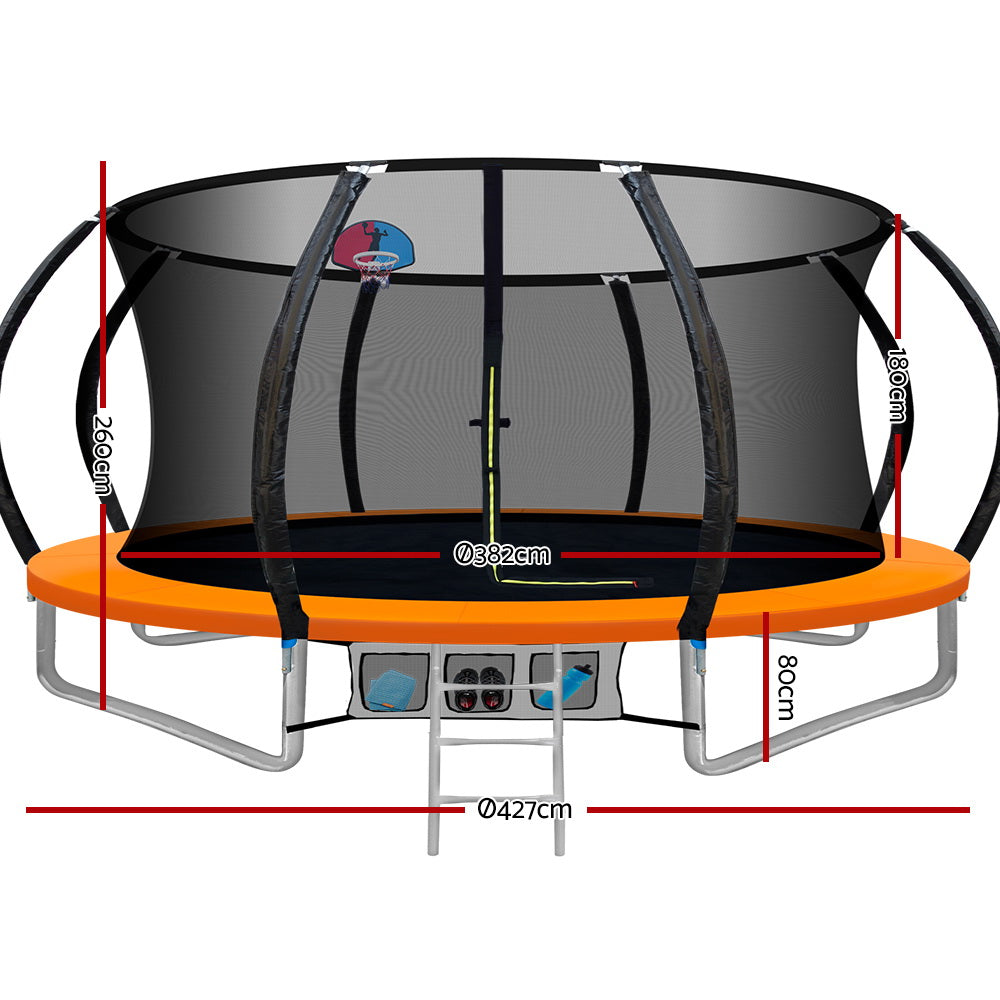 14ft Trampoline Orange