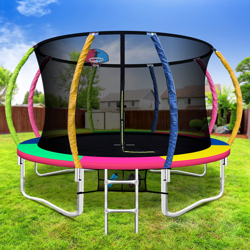 12ft Trampoline Multi Colour